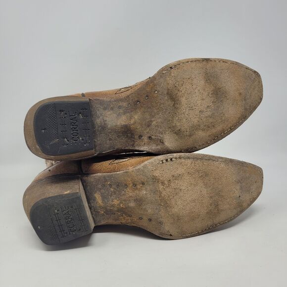 Corral Tan and Silver Heeled Boots - Picture 9 of 11